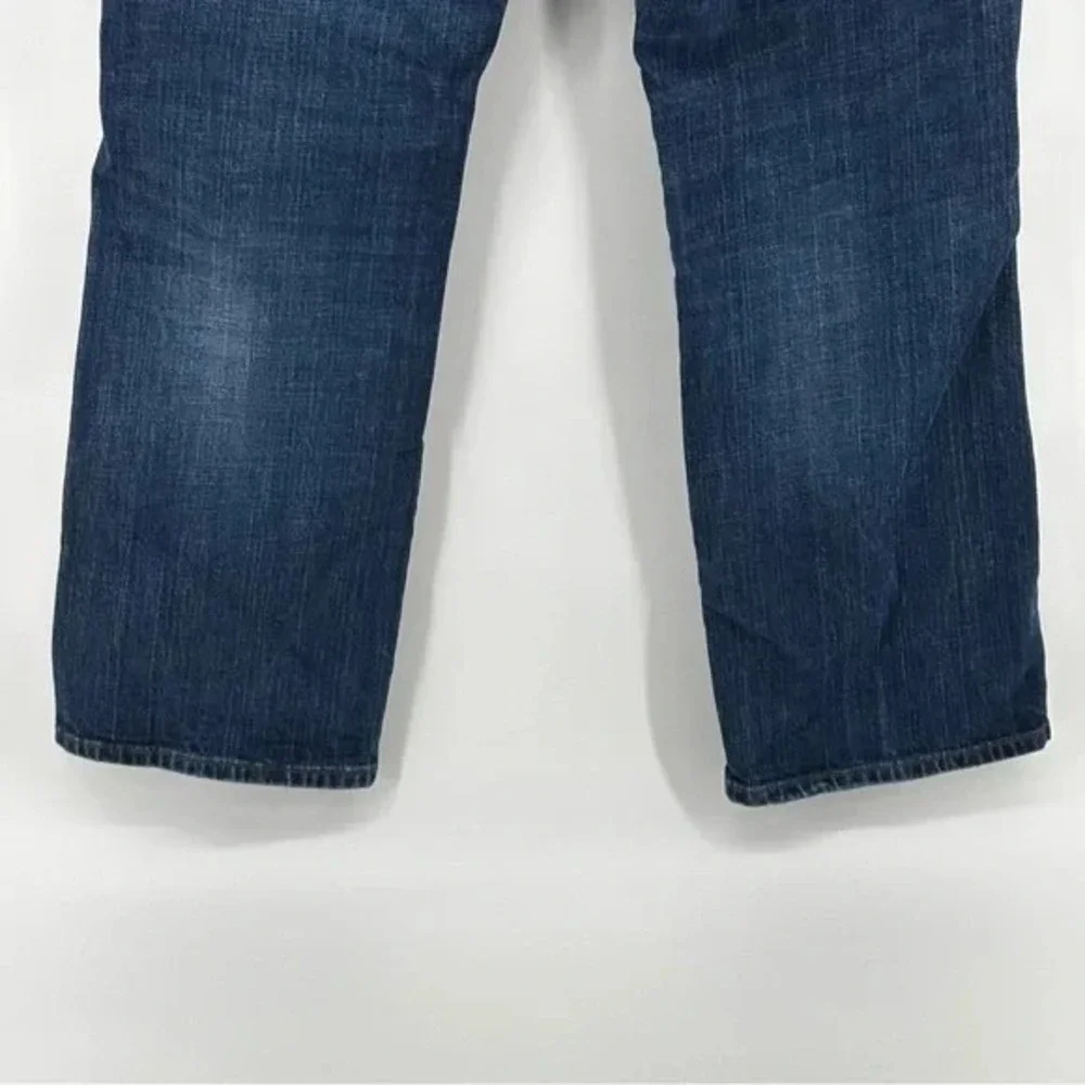 Wrangler Jeans Men 34x31 Dark Wash Retro Relaxed Boot Cut Blue Denim‎ Western